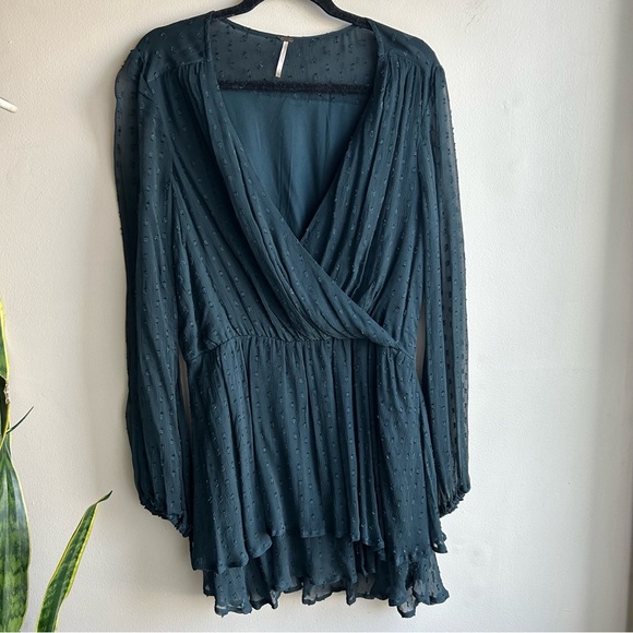 Free People Size Daliah Dropwaist Mini Dress - Picture 2 of 5